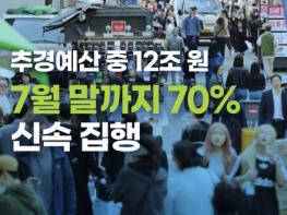 문화체육관광부, 추경예산 중 12조 원 7월 말까지 70% 신속 집행 기사 이미지