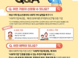 여성가족부, 여성가족형 예비사회적기업 신청방법 기사 이미지