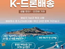 국토교통부, K-드론배송, 배송지 166곳 확대 시행 기사 이미지