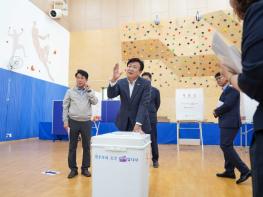 정기명 여수시장, 제9회 전국동시지방선거 투표소 현장점검 실시 기사 이미지