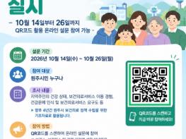 원주시보건소, 제9기 지역보건의료계획 수립 위한 주민요구도 조사 실시 기사 이미지