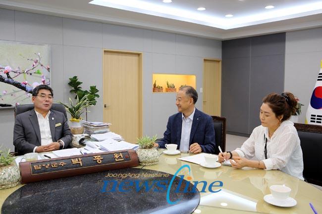 박종원 담양군수 한성영 한국언론미다어그룹 회장 전은희 중앙뉴스라인 사회부장
